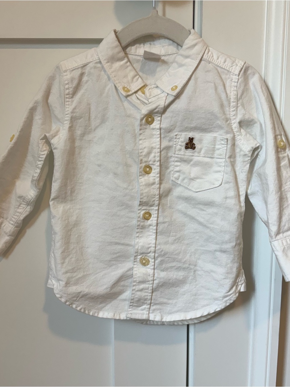 Baby Gap White Toddler Button-Down Shirt